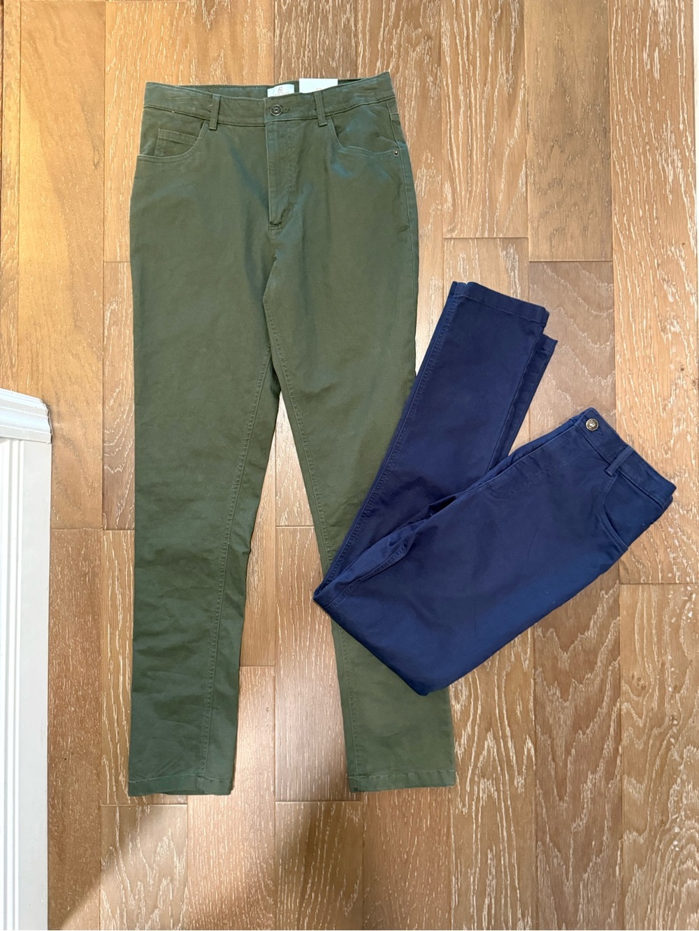 Class Club Olive Green Chino Pants for Kids Adjustable Waist